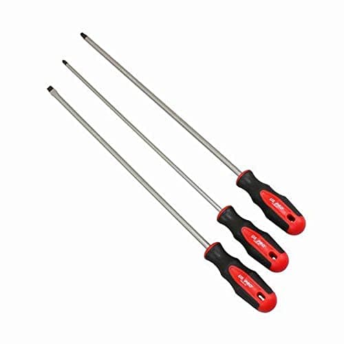 Image of US PRO Tools 3 Piece Extra Long Screwdriver Set Slotted Pozi Philips 500mm 1527