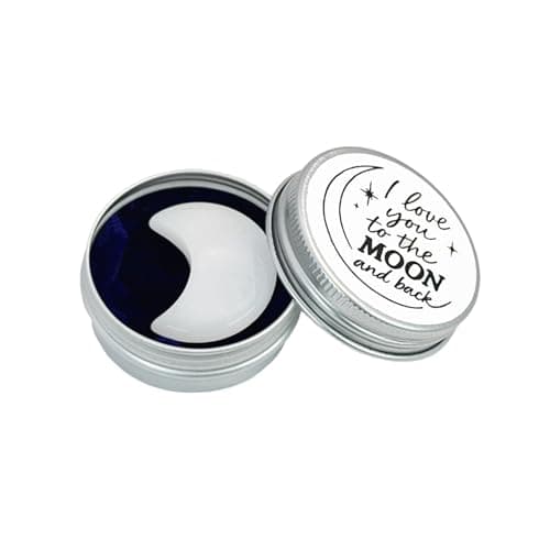 Image of “I Love You to the Moon and Back” Crystal Moon Keepsake in Elegant Keepsake Tin – Meaningful Gift for Birthdays, Graduations & Anniversaries for Someone You Love