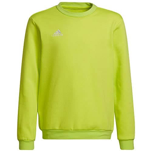 Image of adidas Unisex Kids Entrada 22 Sweat Top, Team Semi Sol Yellow, 11-12 Years
