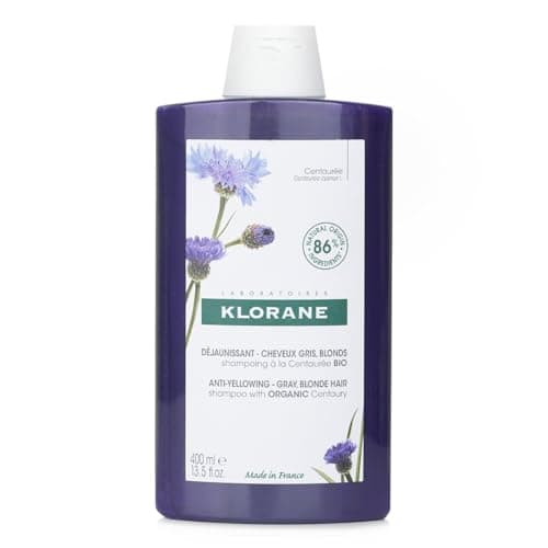 Image of Klorane - Anti-yellowing Shampoo with ORGANIC Centaury - Grey, blond hair, 1 x 400ml bottle
