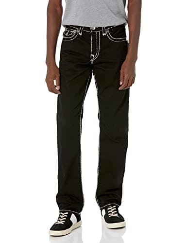 Image of True Religion Men's Ricky Super T Straight Leg Jean, 2sb Body Rinse Black, 33