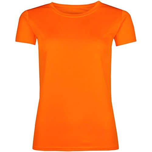 Image of Ladies Breathable Performance Sports T Shirt (M, Bright Orange)