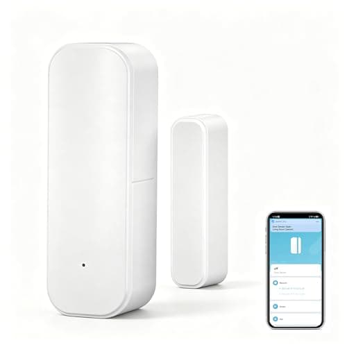Image of WiFi Door Sensor Window Detector: Smart Window Contact Sensor, Wireless Magnetic Door Open Detector with Free Notification Alerts, Compatible with Alexa Google Assistant (1-Pack)