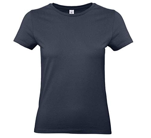 Image of B&C Women's #E190 Tee, Navy Blue, L. TW04T