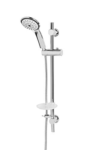 Image of Bristan Casino Shower Kit with 3 Mode Function Chrome Plated Large Handset with Rub Clean Nozzles (CAS KIT03 C)