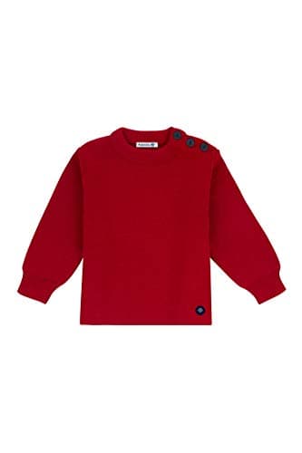 Image of Armor Lux, Unisex Children's Plain Sailor Jumper - Red - 4 Years
