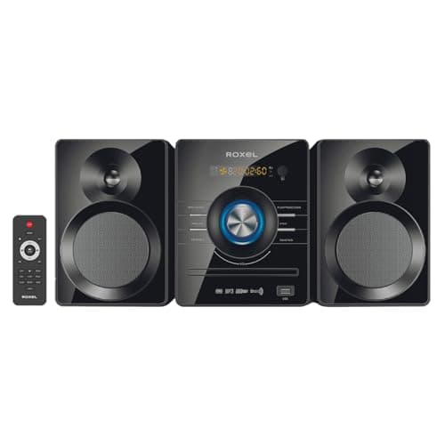 Image of Roxel RCD-240BT Micro Compact Hifi CD Player mini Stereo, USB Playback, FM Radio, BT Streaming, AUX In and Remote Control and FM Radio