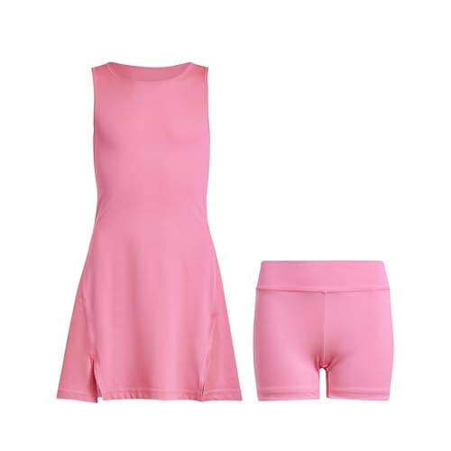 Image of adidas Girl's Girls Club Tennis Dress, Lucid Pink, 14-15 Years