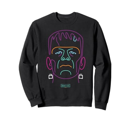 Image of Universal Monsters Neon Frankenstein Portrait Sweatshirt