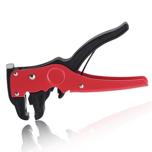 Image of SPEEDWOX Automatic Wire Stripper with Cutter Adjustable 10-24 AWG Cable Stripper Tool Self Adjusting 2 in 1 Wire Strippers Cable Cutter for Industrial and Home Repair for Narrow Spaces
