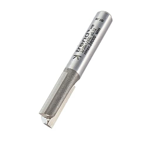 Image of Trend Professional Straight Two Flute Router Cutter, 1/4 Inch Shank, 7.5mm Cut Diameter, 19mm Cut Length, Tungsten Carbide Tipped, 3/30X1/4TC