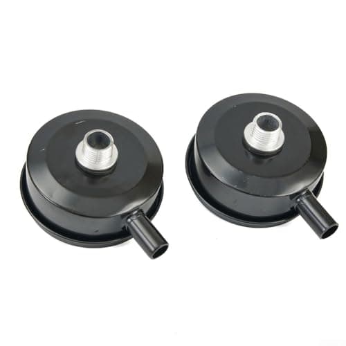 Image of 2 Pack Air Compressor Intake Filter Muffler 1/2" for BSP Thread Metal Silencer Reduces Noise Black Pneumatic Tool Accessory for Workshop