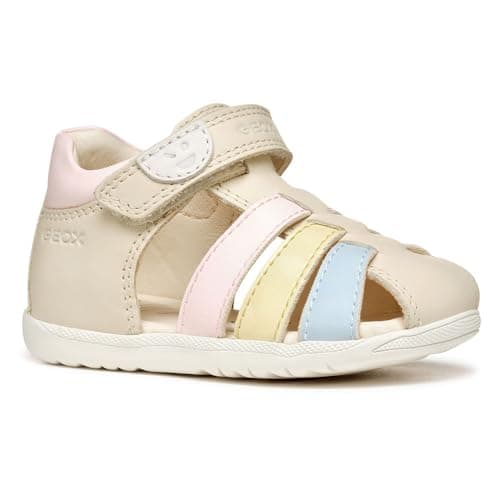 Image of Geox Kid's B Sandal MACCHIA Gir, Lt Ivory/Lt Yellow, 7.5 UK Child
