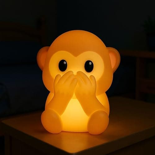 Image of Live SoGOOD Baby Night Light with 7 Touch Colours, USB-C Charging, Timer Function, Soft Silicone, Bedside Lamp for Children's Room Comfort Night Gift, Abu