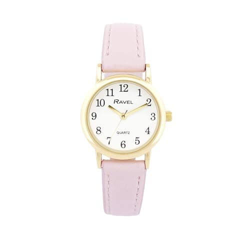 Image of Ravel - Women's Pastel Coloured Everyday Watch (36mm case) - Analogue Quartz - R0137.25.1 - Pink/Gold Tone