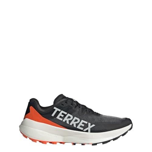 Image of adidas Men's Terrex Agravic Trail Running Shoes, Core Black/Grey One/Impact Orange, 9 UK