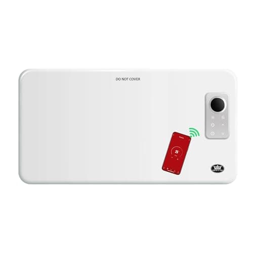 Image of Prem-I-air Smart Panel Heater With Wi-Fi Enabled App Function, Wall or Free Standing, Lot 20 Compliant for use in Homes, Shops, Offices for Heat and Warmth 1500W