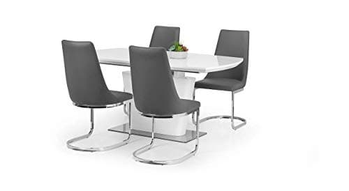 Image of Julian Bowen Como Set of 2 Chairs, Grey