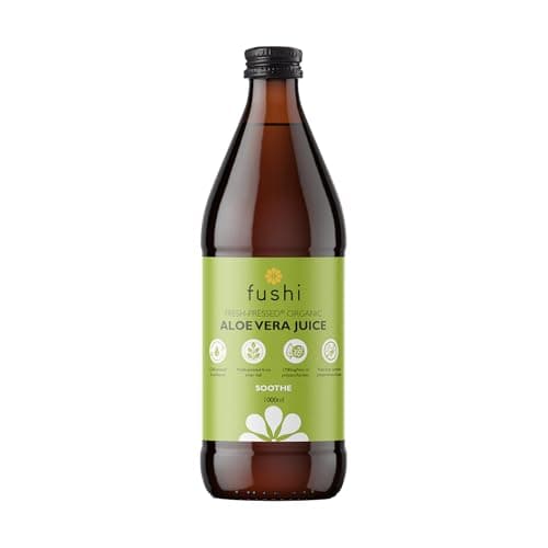 Image of Fushi Organic Cold-Pressed Aloe Vera Juice 1000 ml | Ethical & Vegan Society Approved | Manufactured in the UK