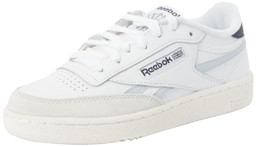 Image of Reebok Men Club C Revenge Sneaker, FTWR White/Feel Good Blue F23-R/Vector Navy, 7