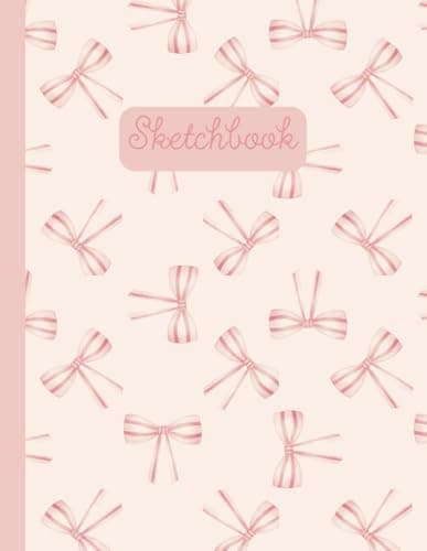 Image of Coquette Sketchbook: Cute Pink Bow Drawing, Sketching, and Doodling Book for Girls and Teens; 8.5x11"