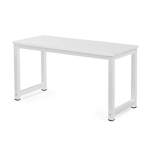 Image of Millhouse Computer Desk, Office Workstation, Laptop Table, Dining and Gaming Table for Home Office, White-1