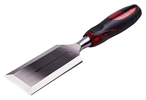 Image of Amtech - 2in BE Wood Chisel with Soft Grip, CR-V Blade and Metal Striking Cap, Ideal for General and Professional Woodworking