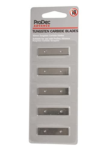 Image of ProDec Advance 5 Pack Blades for Twin Edge Tungsten Carbide Heavy Duty Scraper Silver