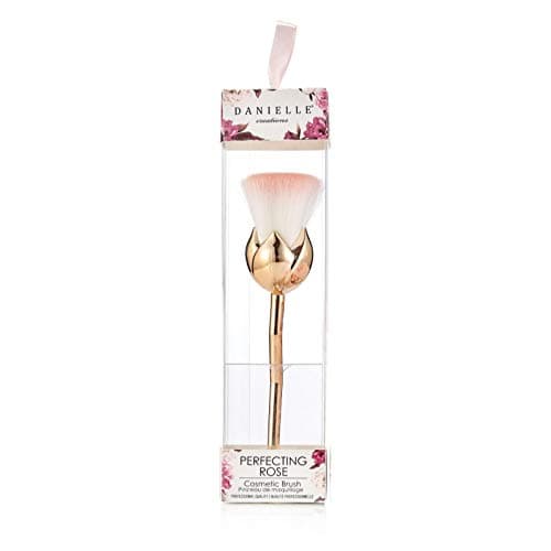 Image of Danielle Creations Vintage Floral Rose Cosmetic Brush Blush Pink