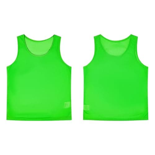 Image of Pro-Grade Training Bibs for Football & Rugby - Custom Team Names/Number Vests | Breathable Mesh Adult/Youth Bibs (Kids 6-14 & Men/Women Sizes) | Netball, Basketball & Outdoor Sports