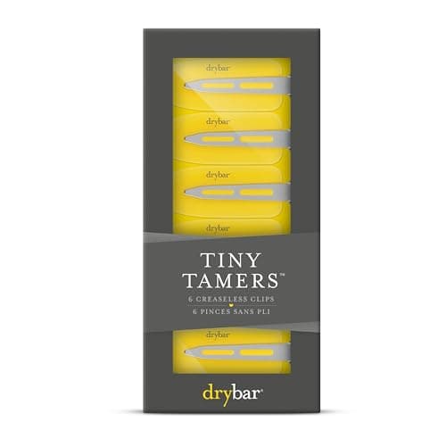 Image of Drybar Tiny Tamers Creaseless Hair Clips | 6 Micro-Size Clips | Flat-Profile Grip for Crease-Free Sectioning | Lightweight, Secure Hold on All Hair Types | Set Your Style While Applying Make-Up