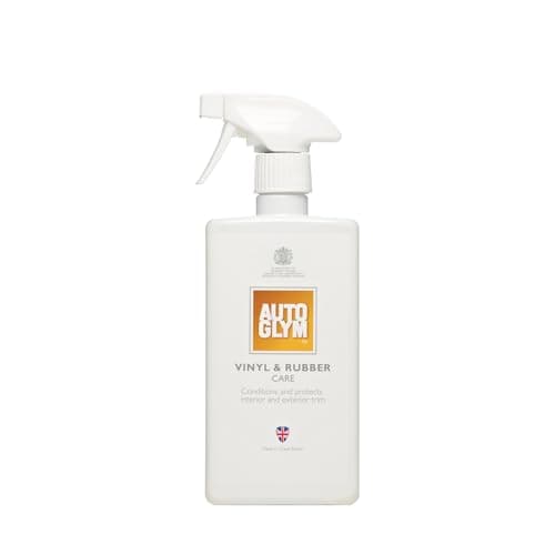 Image of Autoglym Vinyl And Rubber Care, Fresh Lemon Scented Interior Car Cleaner Spray Designed To Protect Your Dashboard And Other Interior Plastics, White, 500 ml