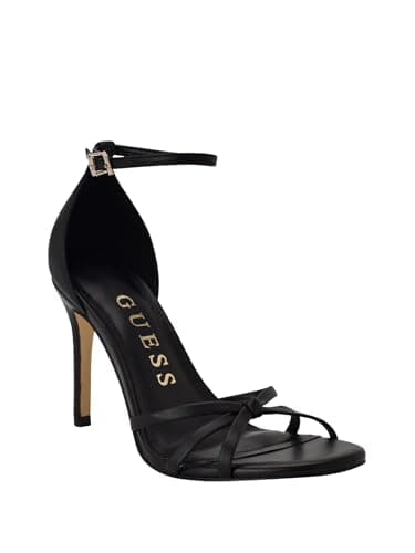 Image of GUESS Women's Spring Heeled Sandal, Black 002, 7 UK