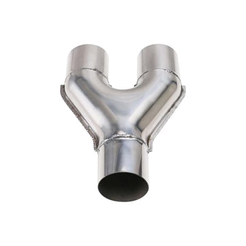 Image of Tail Throat Tail Pipe Universal Car Exhaust Y-Pipe Adapter Connector Tube Stainless Steel 3-Way Y Type Pipe(63mm-57mm)