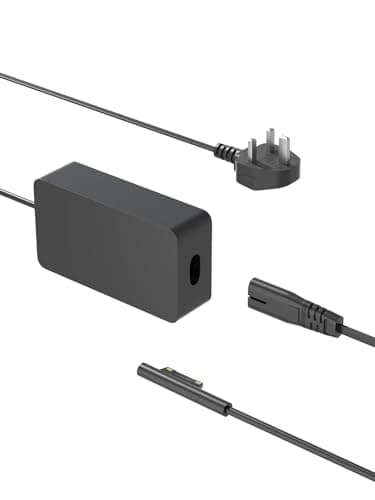 Image of Surface Pro Charger 65W for Microsoft Surface Pro 10 9 8 7+ 7 6 5 4 3 X, Surface Laptop 7 6 5 4 3 2 1, Surface Book 3 2 1, Windows Surface Go Tablet Replacement Power Adapter 44W 36W with 5V USB Port