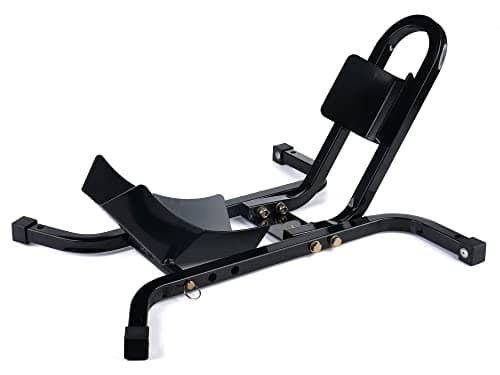 Image of BikeTek Motorcycle Motorbike Front Wheel Chock Locking Stand System 17-21" Adjustable Fixing Holder Support Van Trailer Transport System