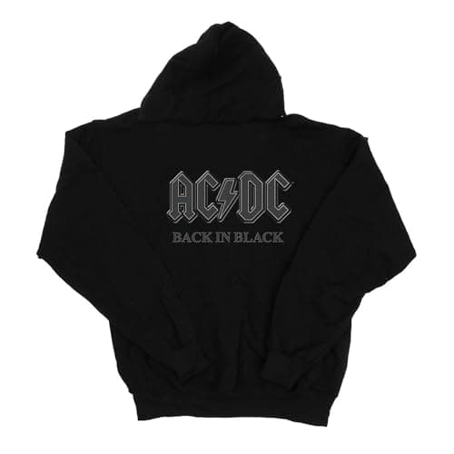 Image of AC/DC Men's Back in Black Hoodie X-Large Black