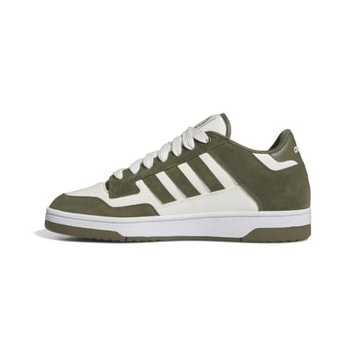 Image of adidas Unisex Rapid Court Low, Olive strata/Cloud White/FTWR White, 3.5 UK