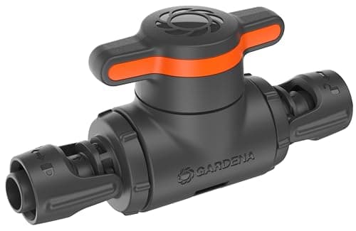 Image of Gardena Micro-Drip-System Control and Shut-Off Valve 13 mm (1/2 inch): Simple Pipe Shut-Off and Continuous Water Flow Control, Accessories for Connecting Pipes and Irrigation Lines (13207-20)