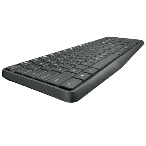 Image of Logitech MK235 Wireless Keyboard and Mouse, QWERTY Hungarian Layout - Grey