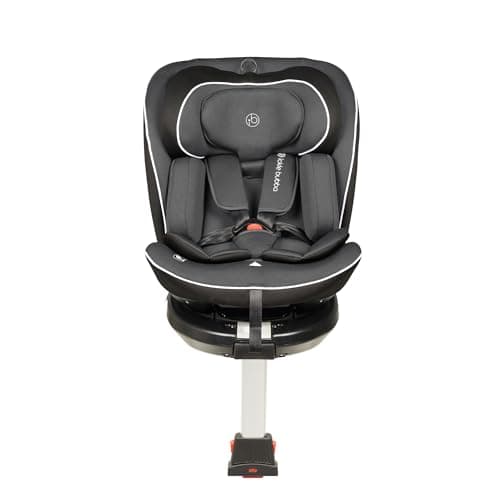 Image of Ickle Bubba Radial i-Size Plus 360 Spin Car Seat – ISOFIX, Birth to 150cm (Approx. 12 yrs*), 360 Rotation, Rear and Forward Facing, Memory Foam Headrest and Side Impact Protection (Dark Grey)