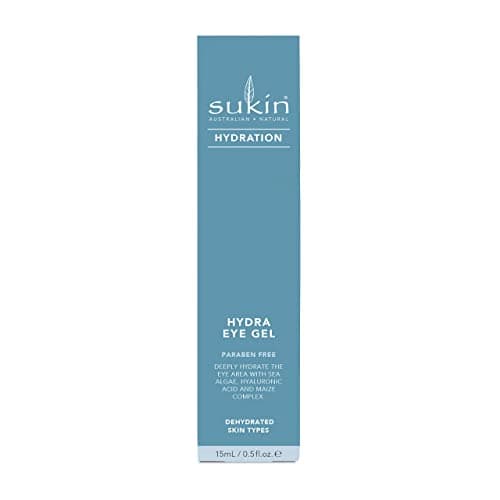 Image of Sukin Hydration Hydra Eye Gel fragrance-free water gel 30ml - with Sea Algae & Hyaluronic Acid; cruelty free & vegan friendly - provides the delicate eye area with moisture.