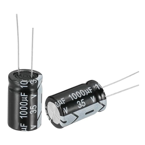 Image of sourcing map 1000uF 35V 13x20mm Electrolytic Capacitor, Radial Leads Aluminum Capacitors for TV, VCD, LCD Monitor, Speaker, 20Pcs