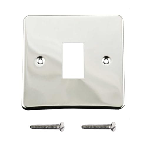 Image of ElekTek Light Switch Cover Plate Conversion Single Victorian Chrome