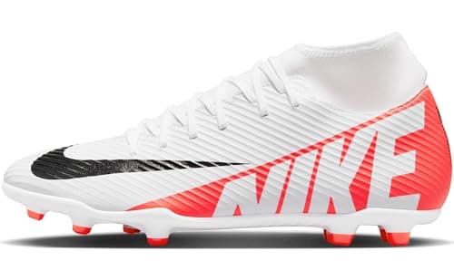 Image of NIKE Superfly 9 Club FG/MG Mens Football Boots DJ5961 Soccer Cleats (UK 10 US 11 EU 45, Bright Crimson White Black 600)