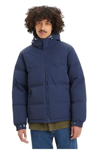 Image of Levi's Men's Rockridge Short Puffer Jacket, dress blue, XL
