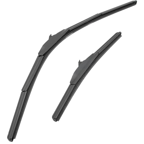 Image of BIAREN Front Windscreen Wiper Blade For Hyundai i30 (2011-17) Honda Jazz Fit Nissan Micra K14 (2017-25) Suzuki SX4 Toyota Auris Corolla - 26" & 14" (650mm/350mm) - 2 pcs