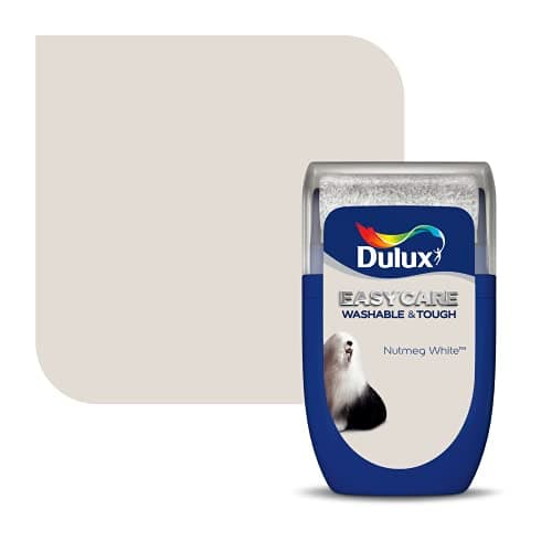Image of Dulux Easycare Washable & Tough Tester Paint, Nutmeg White, 30 ml