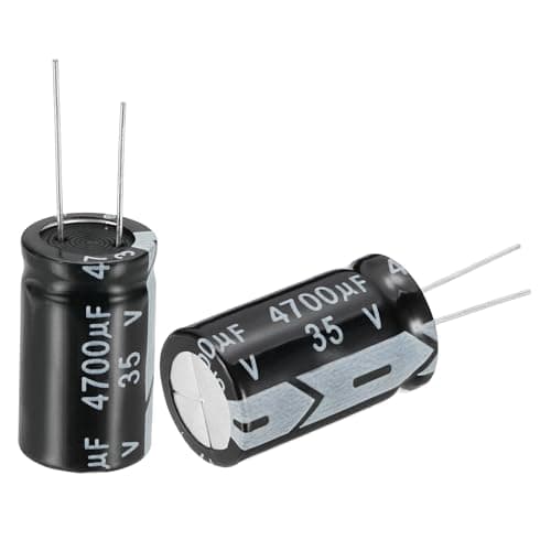 Image of sourcing map 4700uF 35V 18x30mm Electrolytic Capacitor, Radial Leads Aluminum Capacitors for TV, VCD, LCD Monitor, Speaker, 10Pcs