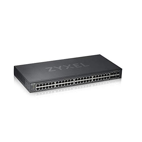 Image of Zyxel 48-Port Gigabit Switch | Smart Managed | 4 Gigabit Combo Ports | 2 SFP Ports | Nebula Hybrid Cloud Mode | Network Ethernet Hub [GS1920-48v2]